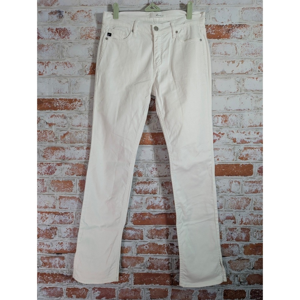 KanCan Jeans Women 7/27 White Straight Leg Denim KC7995WT Stretch